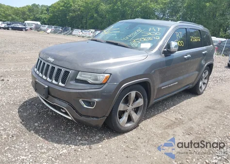2014 Jeep Grand Cherokee Overland z USA, uszkodzony, nr VIN 1C4RJFCG2EC237773